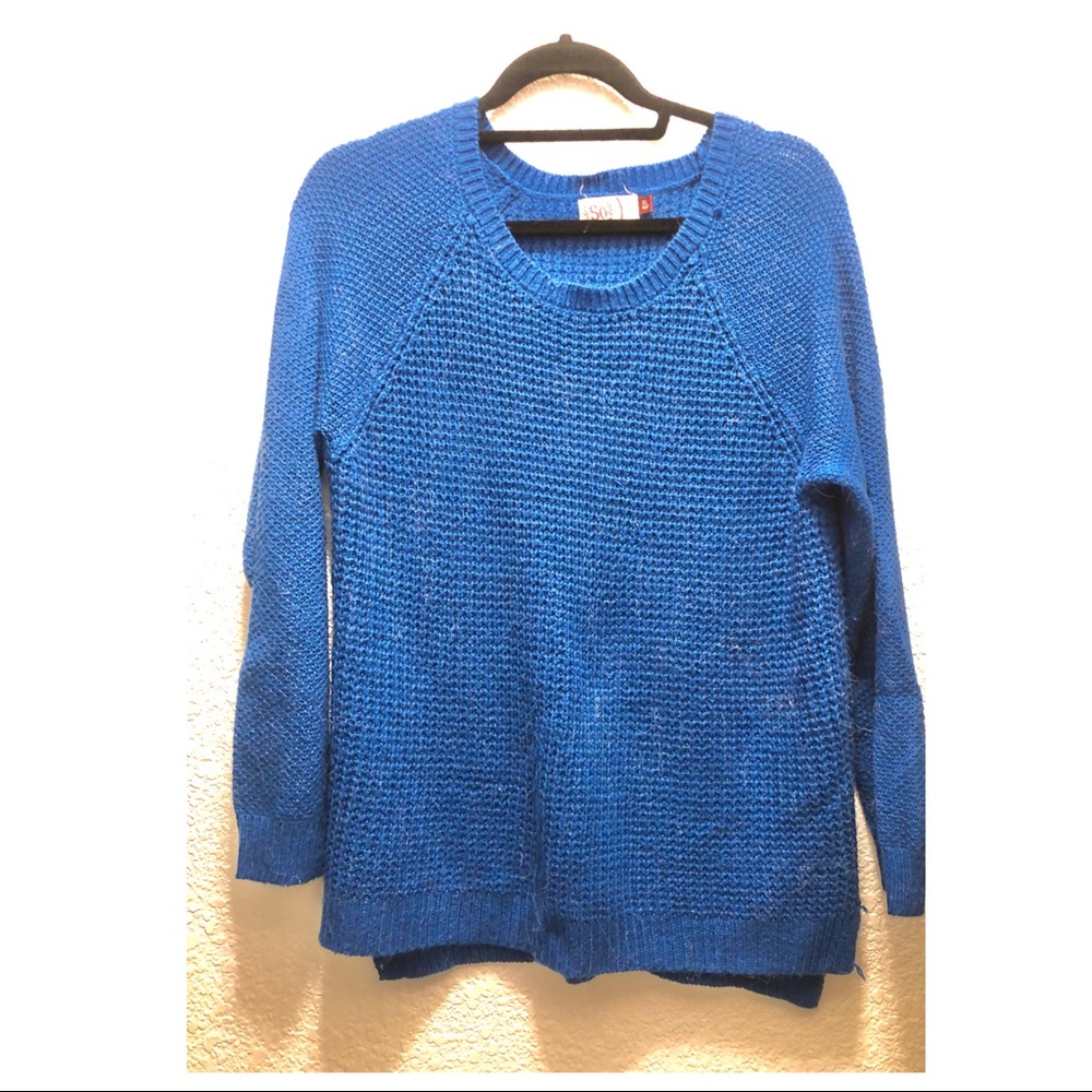 SO knit sweater (royal blue)